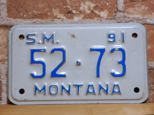 USEDモーターサイクル ナンバープレート  モンタナ
