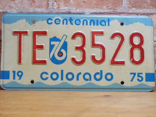 USEDナンバープレート　コロラド　ＣＯ