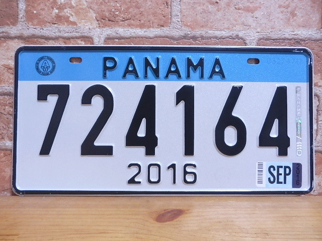 USEDナンバープレート　パナマ