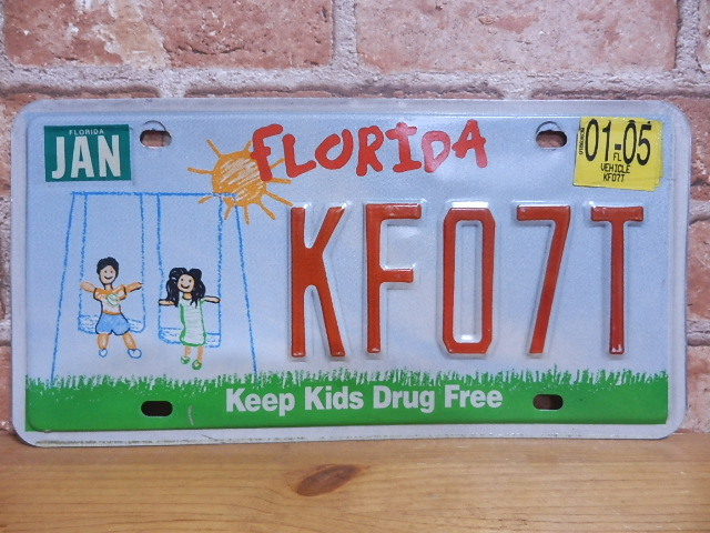 USEDナンバープレート　フロリダ　FL