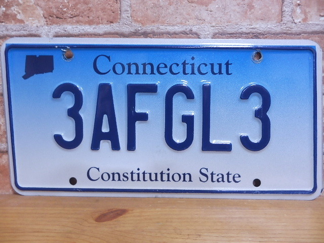 USEDナンバープレート　コネティカット　CT