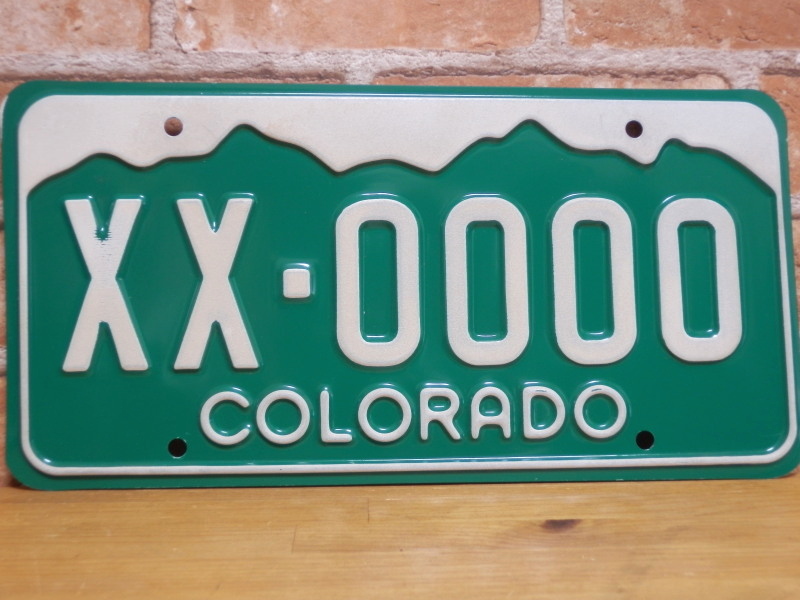 USEDサンプルプレート　コロラド　ＣＯ