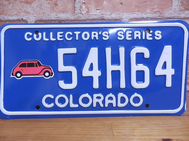USEDナンバープレート　コロラド　ＣＯ