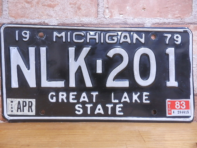 USEDナンバープレート　　ミシガン　ＭＩ