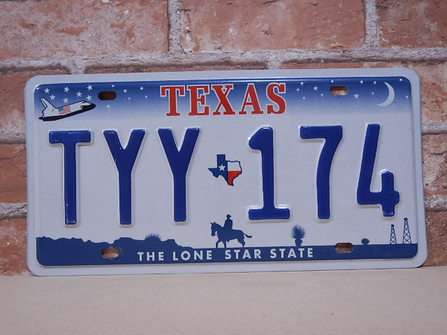 USEDナンバープレート テキサス