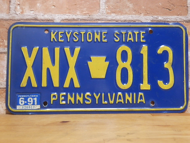 USEDナンバープレート　ペンシルベニア　ＰＡ