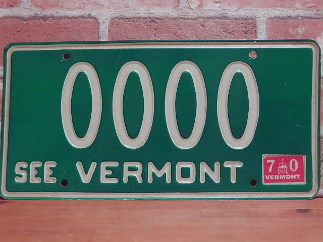 USEDサンプルプレート　 バーモント　ＶＴ