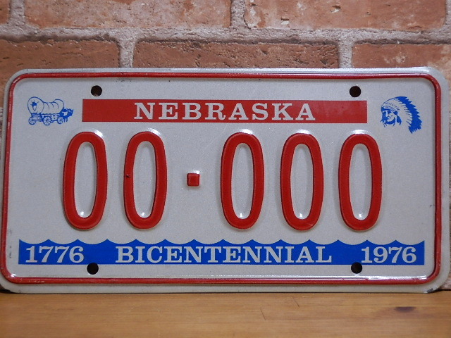 USEDサンプルプレート　ネブラスカ　NE