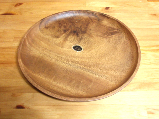 Hawaian　Wooden　Round 　Plate　