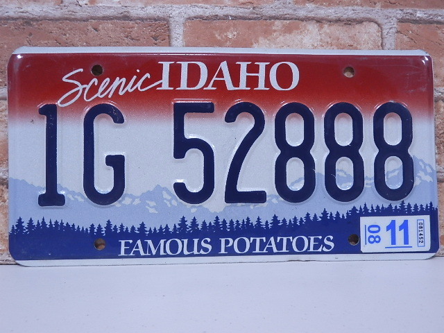 USEDナンバープレート　アイダホ　IＤ
