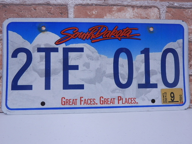USEDナンバープレート 　サウスダコタ　ＳＤ