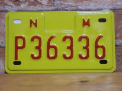 USEDモーターサイクル ナンバープレート  ニューメキシコ