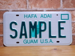 USEDサンプルプレート　グアム