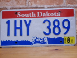 USEDナンバープレート 　サウスダコタ　ＳＤ