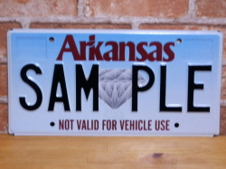 USEDナンバープレート  　アーカンソー　ＡＲ