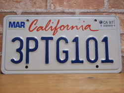 USEDナンバープレート　カリフォルニア　ＣＡ