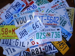 アメリカ50州usedナンバープレートセット