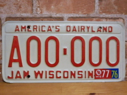 USEDサンプルプレート　ウィスコンシン　ＷＩ