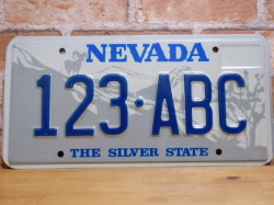 USEDサンプルプレート　ネバダ　ＮＶ