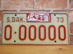 USEDサンプル プレート サウスダコタ　ＳＤ