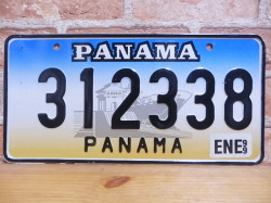 USEDナンバープレート　パナマ