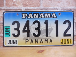 USEDナンバープレート　パナマ
