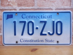USEDナンバープレート　コネティカット　CT