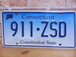 USEDナンバープレート　コネティカット　CT