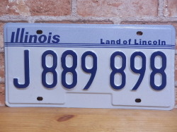 USEDナンバープレート イリノイ