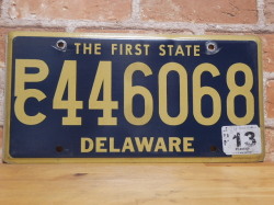 USEDナンバープレート　デラウェア　ＤＥ