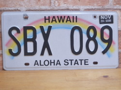 USEDナンバープレート　ハワイ　ＨＩ　