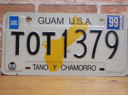 ＵＳＥＤナンバープレート　グアム