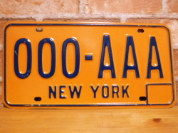 USEDサンプルプレート　ニューヨーク　NY
