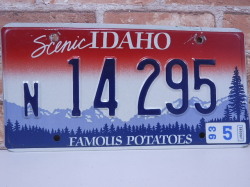 USEDナンバープレート　アイダホ　IＤ