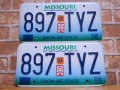 USEDペアプレート　ミズーリ　ＭＯ