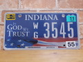 USEDナンバープレート　インディアナ　ＩＮ