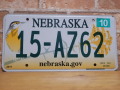 USEDナンバープレート　ネブラスカ　NE