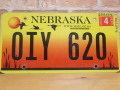 USEDナンバープレート　ネブラスカ　NE