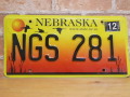 USEDナンバープレート　ネブラスカ　NE