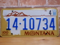 USEDナンバープレート　モンタナ　ＭＴ