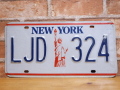 USEDナンバープレート　ニューヨーク　NY