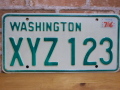 USEDサンプルプレート　 ワシントン　ＷＡ