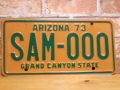 USEDサンプルプレート　アリゾナ　ＡZ
