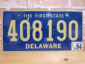 USEDナンバープレート　デラウェア　ＤＥ