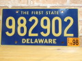 USEDナンバープレート　デラウェア　ＤＥ