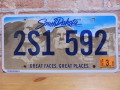 USEDナンバープレート 　サウスダコタ　ＳＤ