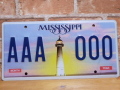 USEDサンプルプレート　ミシシッピ　ＭＳ