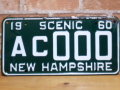 USEDサンプルプレート　ニューハンプシャー　NH
