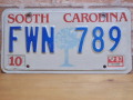 USEDナンバープレート　サウスカロライナ　ＳC
