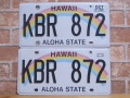 USED  ペアプレート　ハワイw　ＨＩ